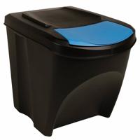 VidaXL Vuilnisbakken 3 st stapelbaar 75 l antracietkleurig VidaXL Vuilnisbakken 3 st stapelbaar 75 l antracietkleurig