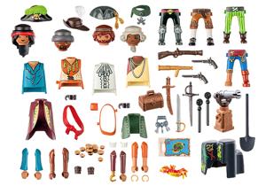 PLAYMOBIL Pirates - My Figures Piraten Constructiespeelgoed
