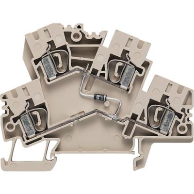 Element-serieklem ZDK 4-2/D FORWARD 8670520000 Donkerbeige Weidmüller 50 stuk(s)