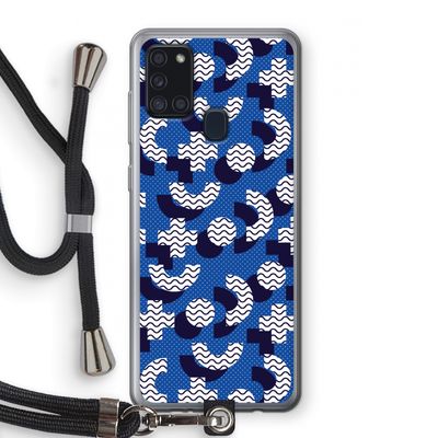 8-bit N°5: Samsung Galaxy A21s Transparant Hoesje met koord