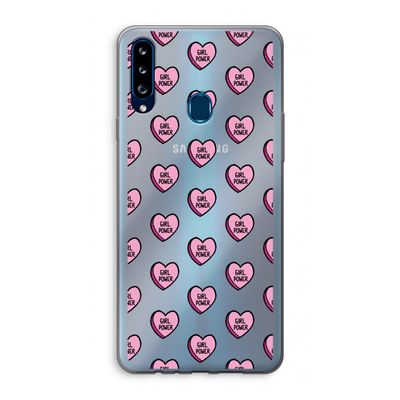 GIRL POWER: Samsung Galaxy A20s Transparant Hoesje