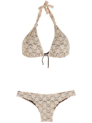 Amir Slama bikini à dos nu - Tons neutres