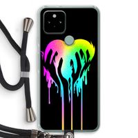 Hold My Heart: Pixel 5 Transparant Hoesje met koord