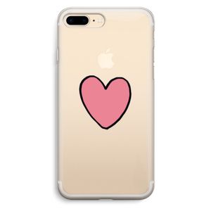 Hartje: iPhone 7 Plus Transparant Hoesje