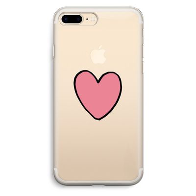 Hartje: iPhone 7 Plus Transparant Hoesje
