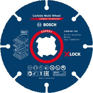 Bosch Accessoires Expert Carbide Multi Wheel X-LOCK doorslijpschijf 115 mm, 1 mm, 22,23 mm - 1 stuk(s) - 2608901192