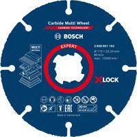 Bosch Accessoires Expert Carbide Multi Wheel X-LOCK doorslijpschijf 115 mm, 1 mm, 22,23 mm - 1 stuk(s) - 2608901192