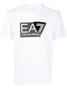 Ea7 Emporio Armani t-shirt en coton à logo imprimé - Blanc