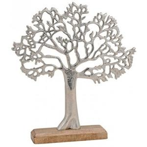 Tree of Life Beeldje - metaal op standaard - ornament - 33 cm