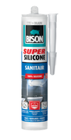 Super Silicone Sanitair Wit Koker 300 ml - Bison