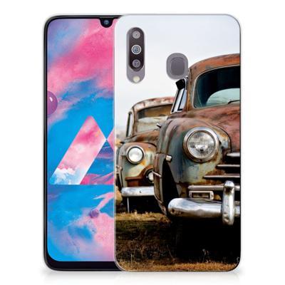 Samsung Galaxy M30 | Siliconen hoesje | met foto Vintage Auto