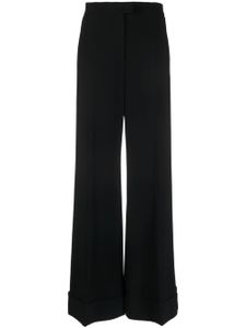 Moschino pantalon ample à taille haute - Noir