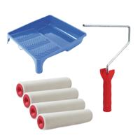 Sorex Verfrollers set - beugel - doseer verfbak - 4x anti spat rollers - 25cm breed - schilderen