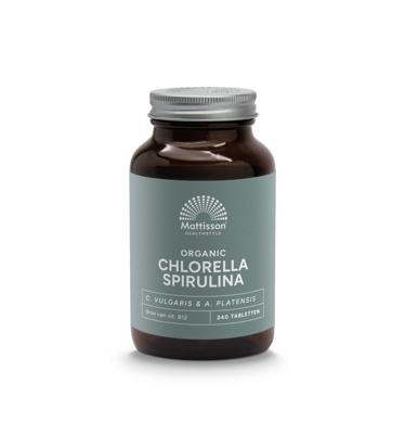 Organic chlorella spirulina 500mg bio