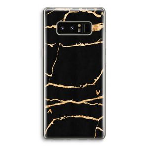 Gouden marmer: Samsung Galaxy Note 8 Transparant Hoesje
