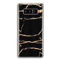 Gouden marmer: Samsung Galaxy Note 8 Transparant Hoesje
