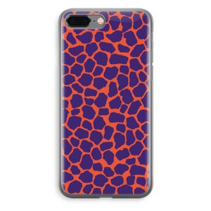 Purple Giraffe: iPhone 8 Plus Transparant Hoesje