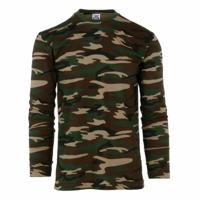 Camouflage t-shirt - volwassenen - lange mouwen - leger print shirt Camouflage t-shirt - volwassenen - lange mouwen - leger print shirt