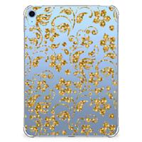 iPad (2022) 10.9 Siliconen Hoesje Gouden Bloemen