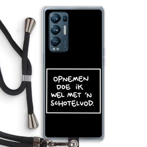Schotelvod: Oppo Find X3 Neo Transparant Hoesje met koord