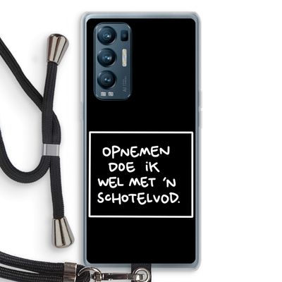 Schotelvod: Oppo Find X3 Neo Transparant Hoesje met koord