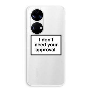 Don't need approval: Huawei P50 Transparant Hoesje