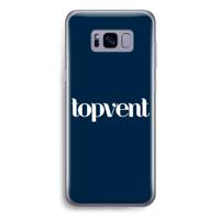 Topvent Navy: Samsung Galaxy S8 Plus Transparant Hoesje