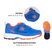 Reece 875214 Powerpitch Hockey Shoe Outdoor  - Blue-Neon Orange - 34 - thumbnail