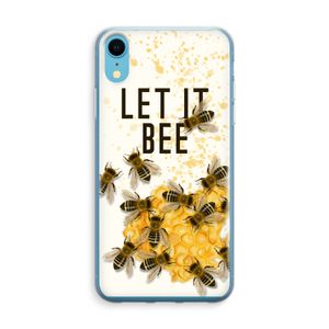 Let it bee: iPhone XR Transparant Hoesje