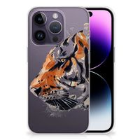 Hoesje maken Apple iPhone 14 Pro Watercolor Tiger - thumbnail