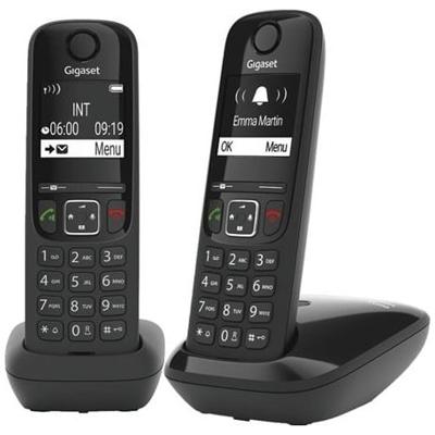 Gigaset AS690 DUO Huistelefoon Zwart
