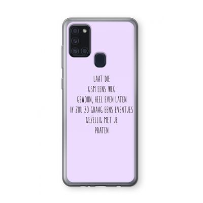 GSM: Samsung Galaxy A21s Transparant Hoesje