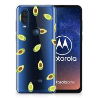 Motorola One Vision | Siliconen Case | Avocado