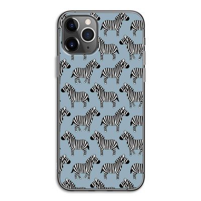 Zebra: iPhone 11 Pro Transparant Hoesje