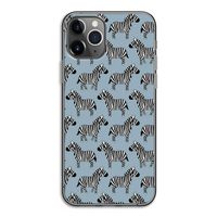 Zebra: iPhone 11 Pro Transparant Hoesje