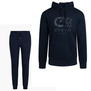 Cruyff Xinner Trainingspak Kids Donkerblauw Camo Blauw Grijs