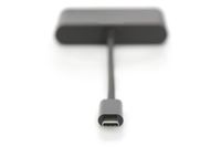 Digitus DA-70855 HDMI / USB Adapter [1x USB-C stekker - 1x HDMI-bus, USB 3.2 Gen 1 bus A (USB 3.0), USB-C bus] Zwart 15.00 cm - thumbnail