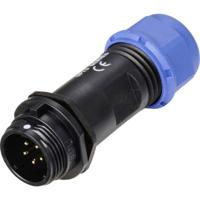 Weipu SP1311 / P 5 II Ronde connector Stekker, recht Totaal aantal polen: 5 Serie (ronde connectoren): SP13 1 stuk(s)
