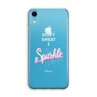 Sparkle quote: iPhone XR Transparant Hoesje