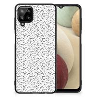 Samsung Galaxy A12 Back Case Stripes Dots