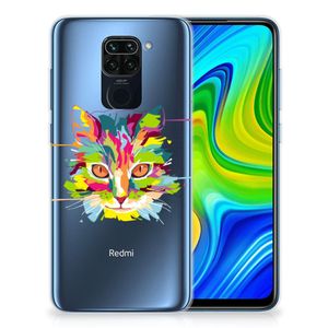 Xiaomi Redmi Note9 Telefoonhoesje met Naam Cat Color