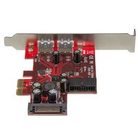 StarTech.com 4-poorts PCI Express USB 3.0 kaart 2 extern, 2 intern SATA-voeding - thumbnail
