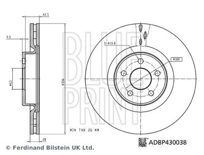 Remschijf ADBP430038
