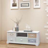 Tv-meubel Franse stijl hout - thumbnail