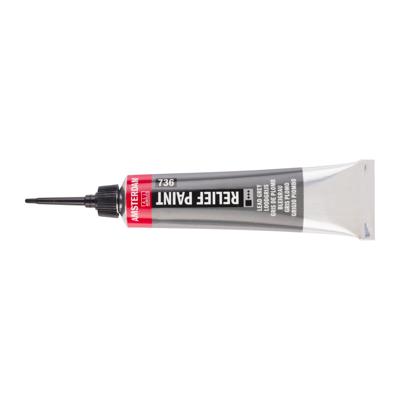 Royal Talens Amsterdam Reliëf Verf Tube 20 ml - Loodgrijs 736