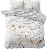 Sleeptime Marble Bianco Dekbedovertrek Wit-Lits-jumeaux (240 x 200/220 cm)