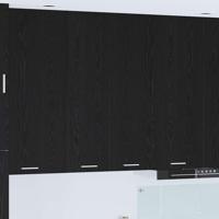 Hangkast Riga Zwart Eiken 60 x 31 x 100 cm Bewerkt hout