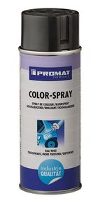 Promat Kleurspray | diepzwart | hoogglanzend | RAL 9005 | 400 ml | spuitbus - 4000354210 4000354210