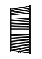 Designradiator Plieger Palermo NXT Watt Midden- of Zijaansluiting 117,5x60 cm Mat Zwart