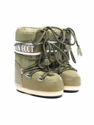 Moon Boot Kids après-ski Moon Boots à logo imprimé - Vert